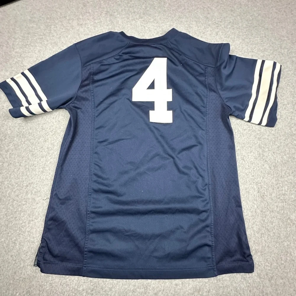Nike BYU Cougars Football Jersey Navy Blue Youth XL Number 4 NCAA Team Gear